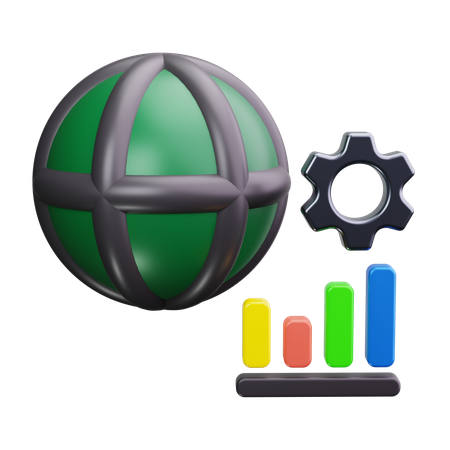 世界のGDP  3D Icon