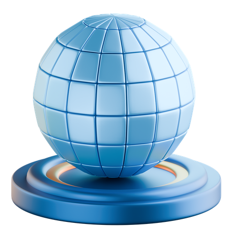 Global Globe  3D Icon