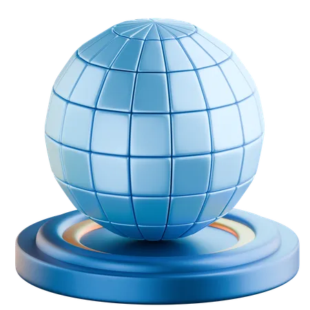 Global Globe  3D Icon