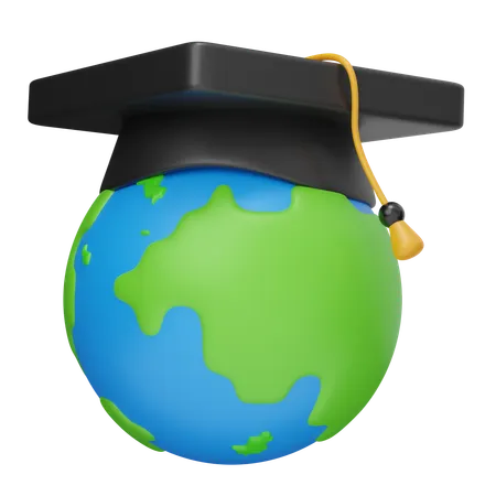 Global Graduation  3D Icon