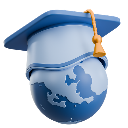 Global Graduation  3D Icon