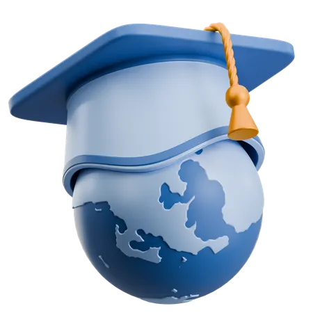 Global Graduation  3D Icon