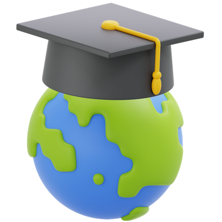 Global Graduation  3D Icon