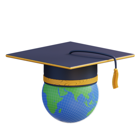 Global Graduation  3D Icon