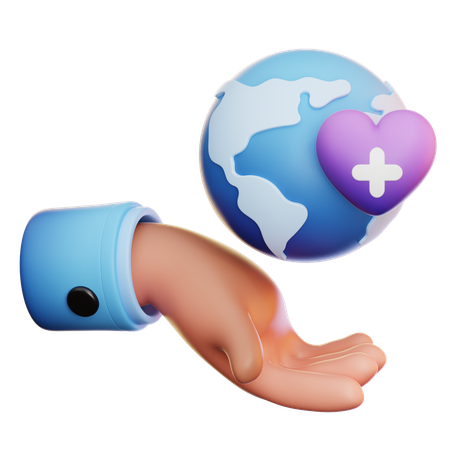 Global Healthcare  3D Icon