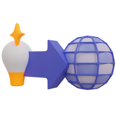 Global Idea  3D Icon