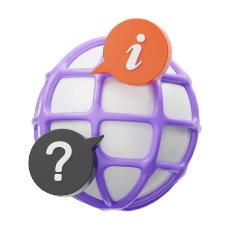 Global Info  3D Icon