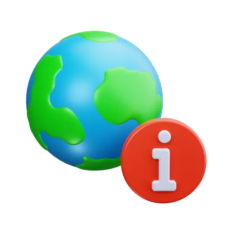 Global Information  3D Icon