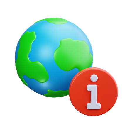 Global Information  3D Icon