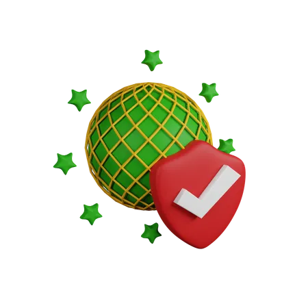 Global insurance  3D Icon