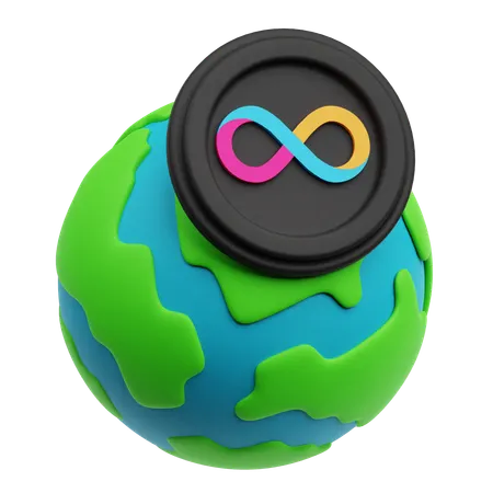 Global Internet Computer 3D Icon