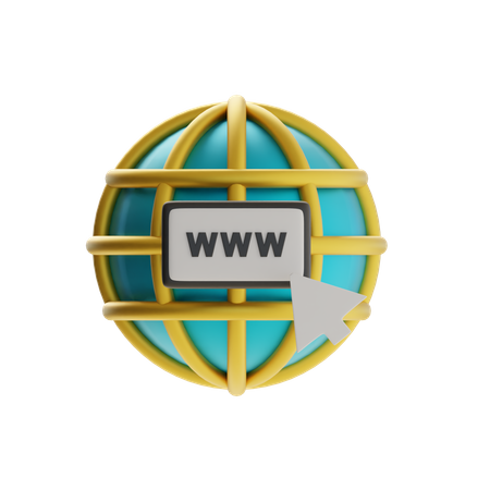 Global Internet Connection  3D Icon