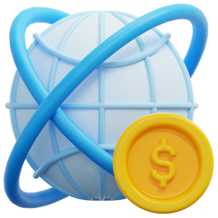Global Investing  3D Icon