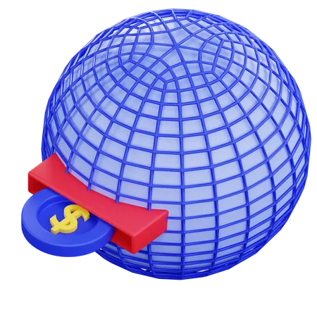 Global Investment  3D Icon