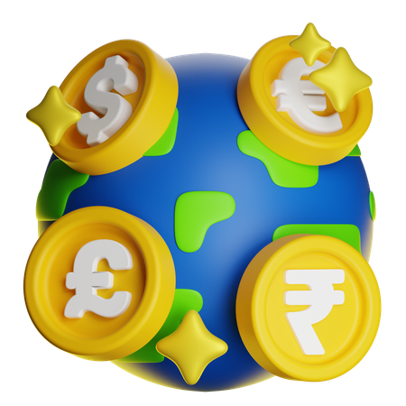 Global Investment  3D Icon