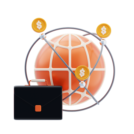 Global Investment  3D Icon