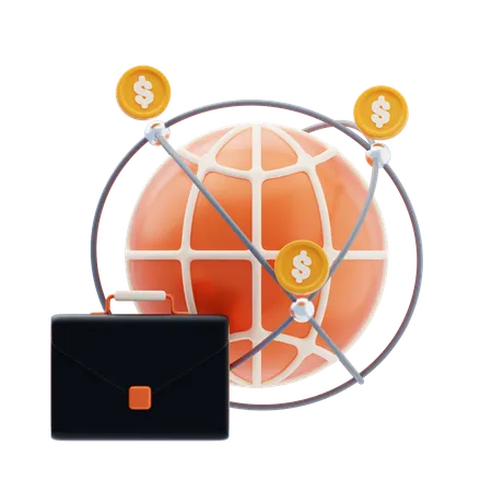Global Investment  3D Icon