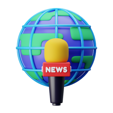 Global Journalist  3D Icon