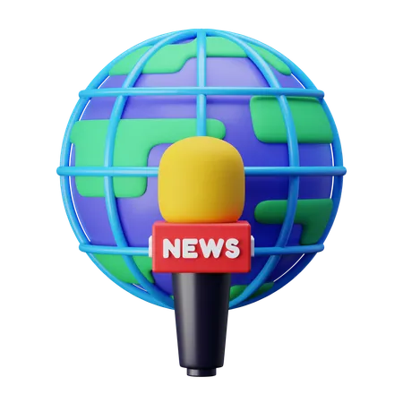Global Journalist  3D Icon
