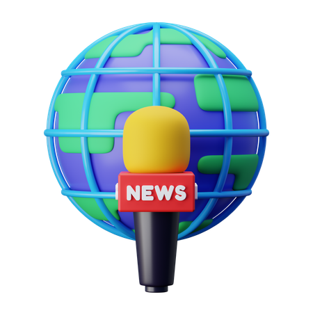 Global Journalist  3D Icon