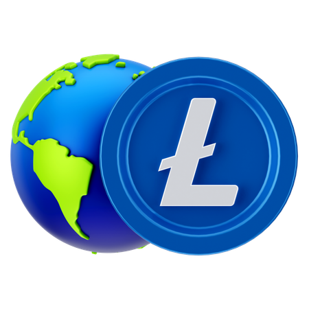 Globaler Linecoin  3D Icon