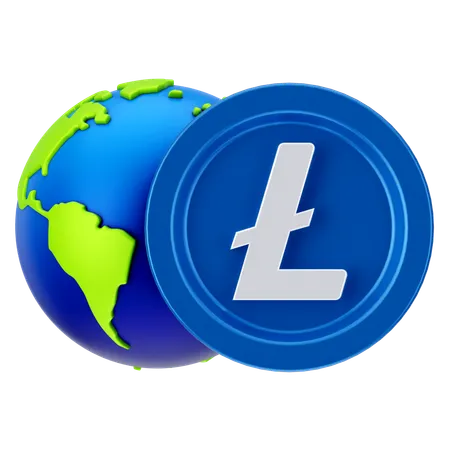 Globaler Linecoin  3D Icon