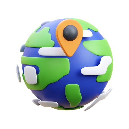 Global location  3D Icon