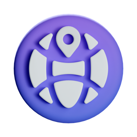 Global location  3D Icon