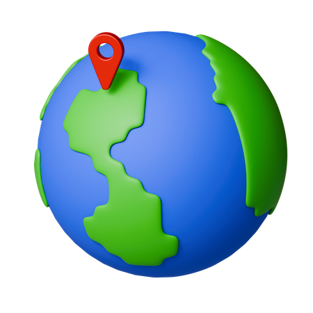 Global Location  3D Icon