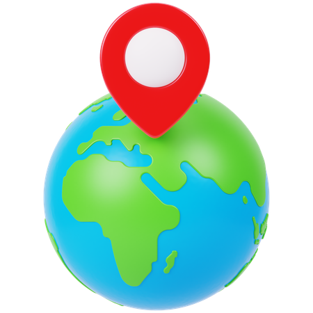 Global Location  3D Icon