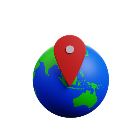 Global Location  3D Icon