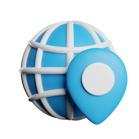 Global Location  3D Icon
