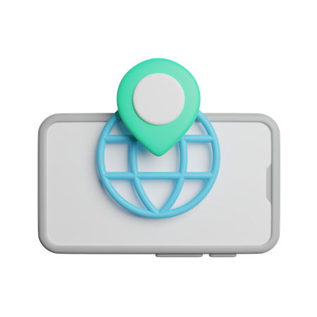 Global Location  3D Icon