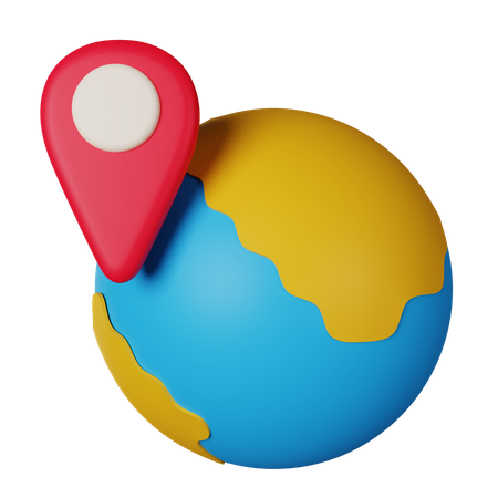 Global Location  3D Icon