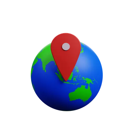 Global Location  3D Illustration