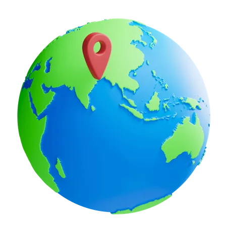 Global Location  3D Illustration