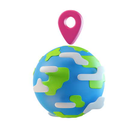 Global Location 3D Illustration