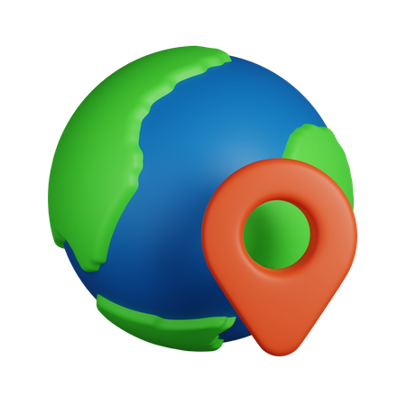 Global location  3D Icon