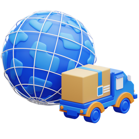 Global Logistic  3D Icon
