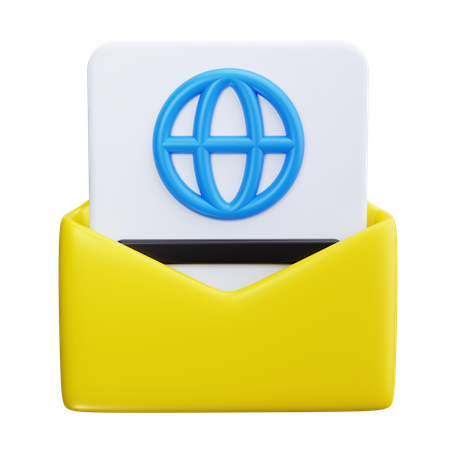 Global Mail  3D Icon