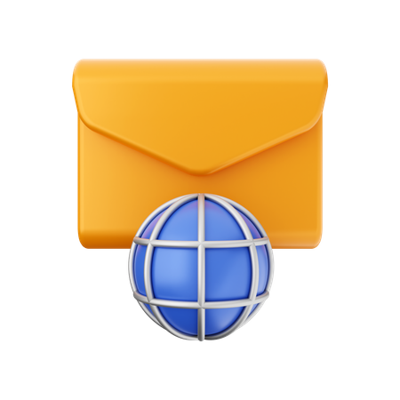 Global Mail  3D Illustration