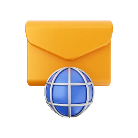 Global Mail  3D Illustration