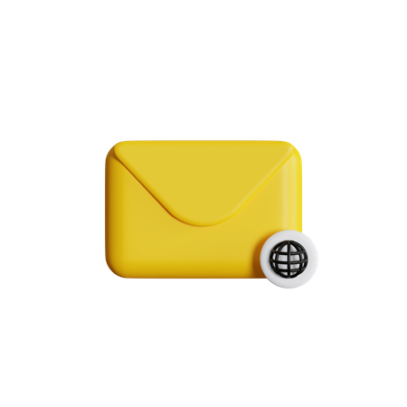Global Mail  3D Icon