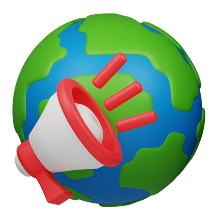 글로벌 마케팅  3D Icon