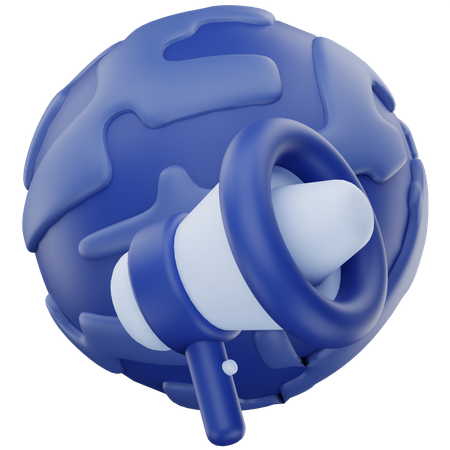 Global Marketing  3D Icon