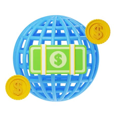 Global money  3D Icon