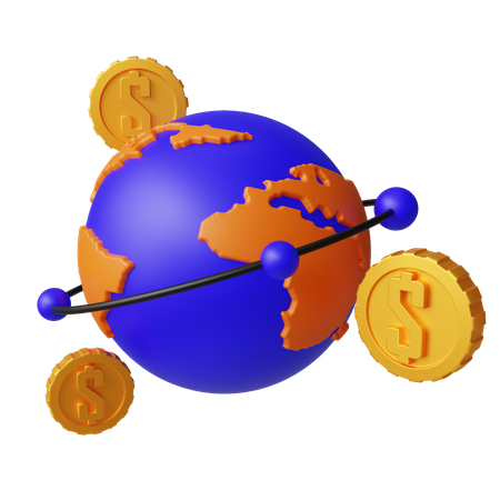 Global Money  3D Icon