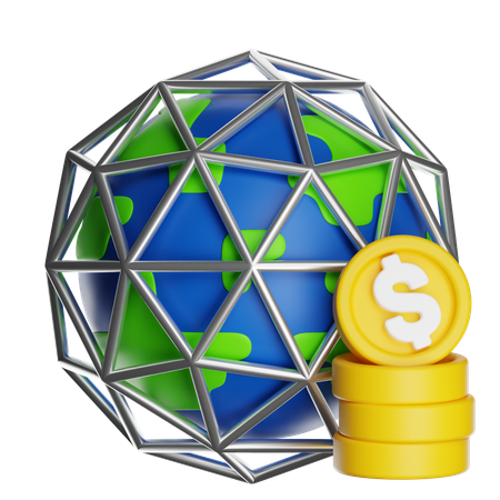 Global Money  3D Icon