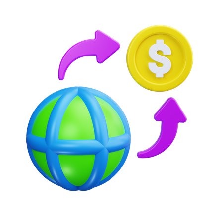 Global Money  3D Icon