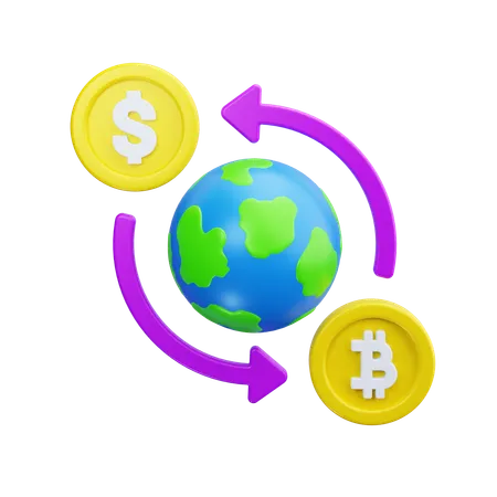 Global Money  3D Icon